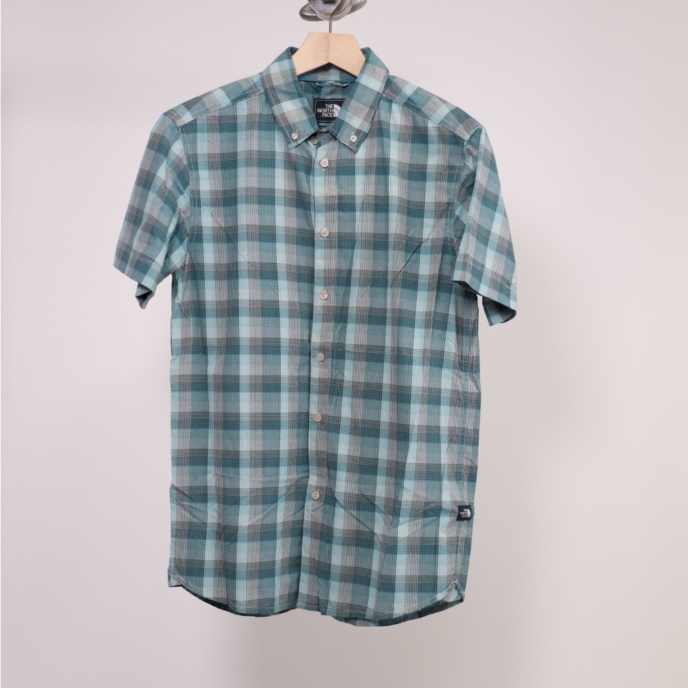Men's Blue Plaid Shirt by North Face